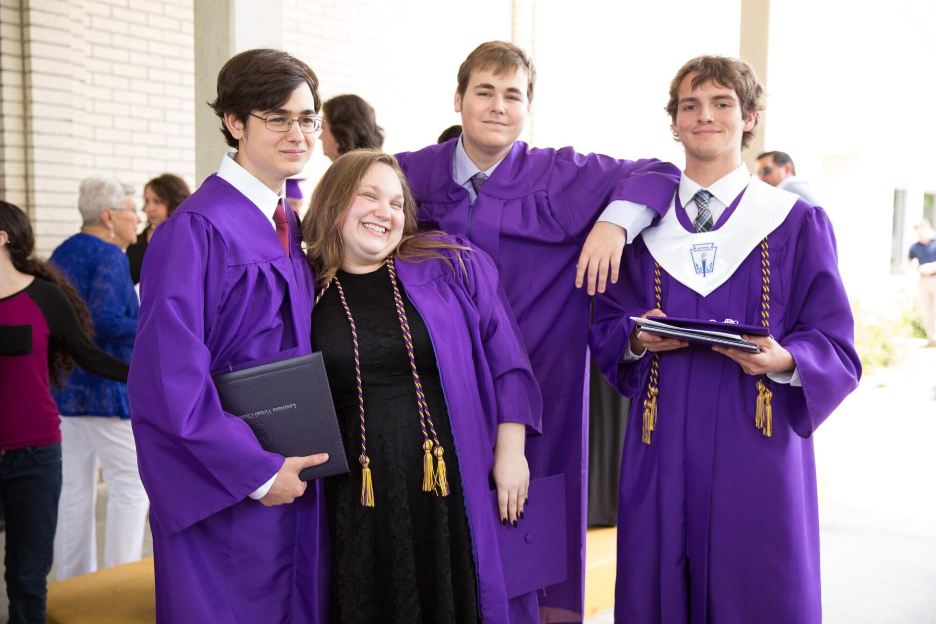 students in the graduation