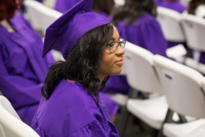 Girl graduating